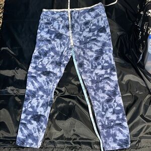 Seven7 Navy Tie-Dye Skinny Pants